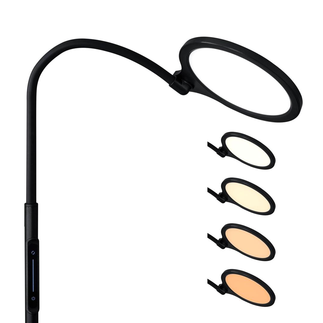 Lampadaire LED de lecture, hauteur réglable Atria HANSA - Lampadaire Hansa Atria, tête et teintes de lumière
