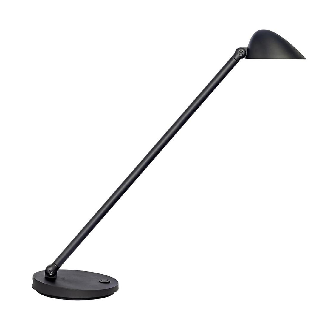 Lampe de bureau LED, port USB JACK UNILUX - Lampe de bureau LED UNILUX JACK noir, vue d'ensemble