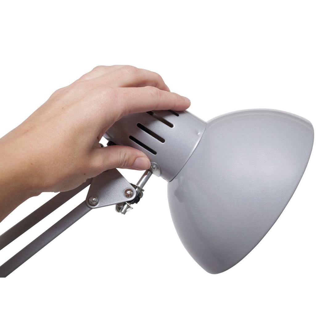 Lampe de bureau à pince, sans ampoule study argent MAUL - Lampe de bureau à pince MAULstudy argent, détail