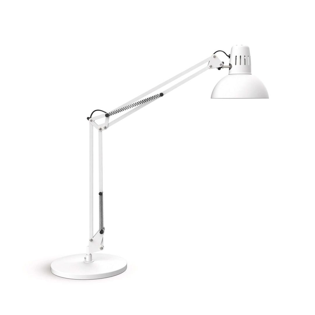 Lampe de bureau sur pied, ampoule LED fournie study LED sur pied blanc MAUL - Lampe de bureau sur pied MAULstudy LED blanc, vue d'ensemble