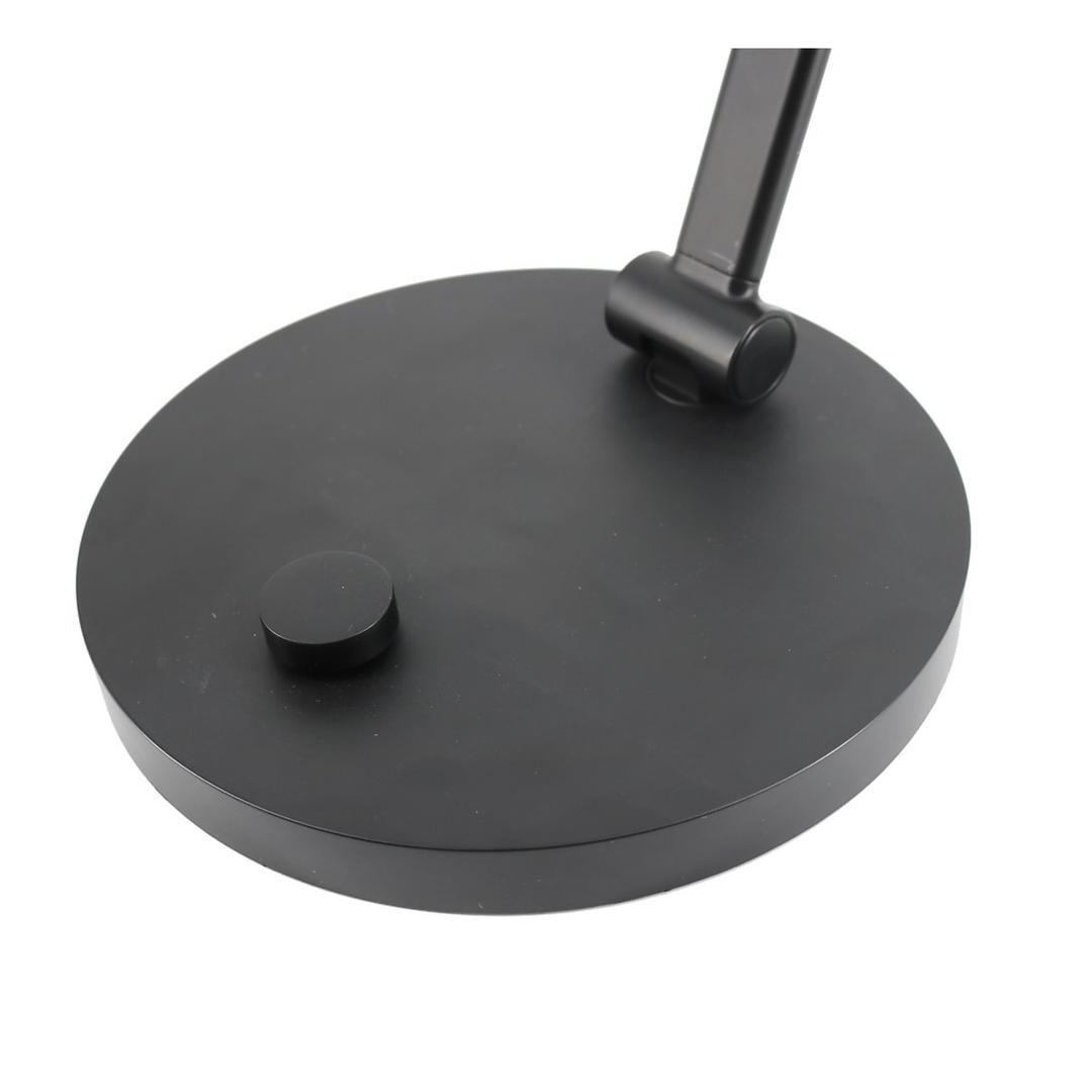 Lampe de bureau LED, IRC 94 OMEGA UNILUX - Lampe de bureau LED UNILUX OMEGA noir, base et bouton rotatif, détail