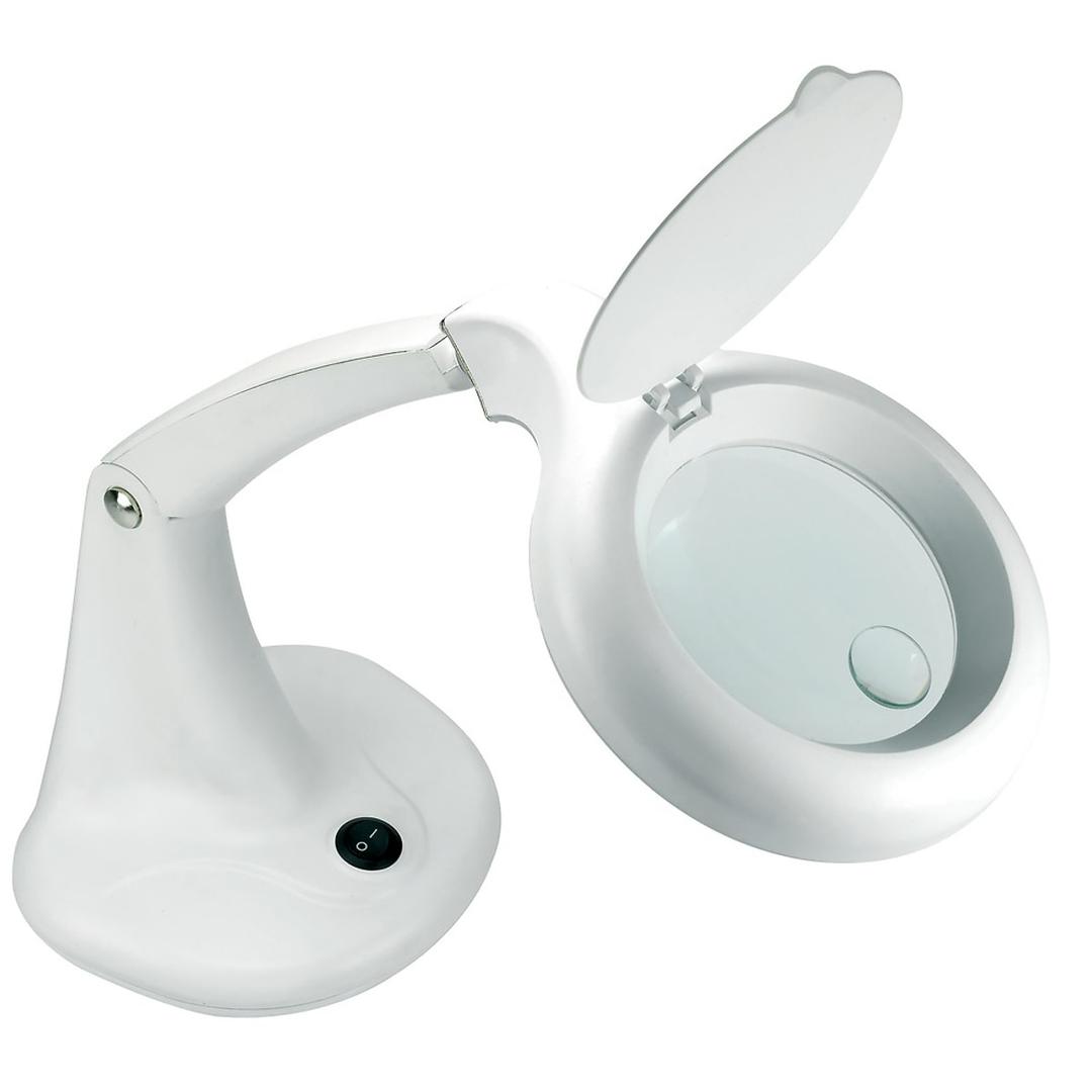 Lampe loupe LED, 2 lentilles MINI ZOOM UNILUX - Lampe loupe LED UNILUX MINI ZOOM blanc, vue d'ensemble
