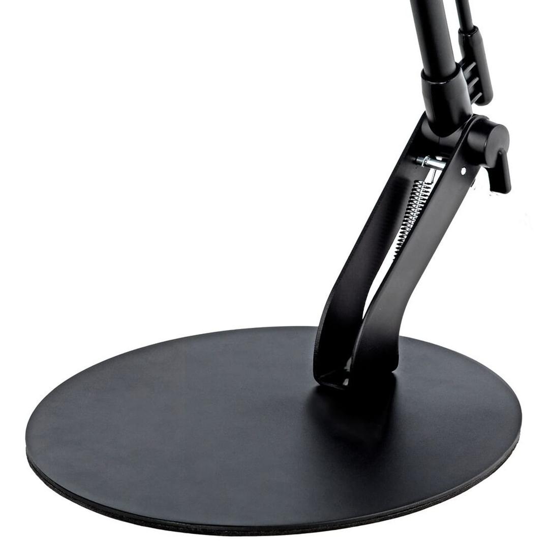 Lampe de bureau LED, socle en tôle épaisse RUMBALED UNILUX - Lampe de bureau LED UNILUX RUMBALED noir, socle en tôle épaisse, détail