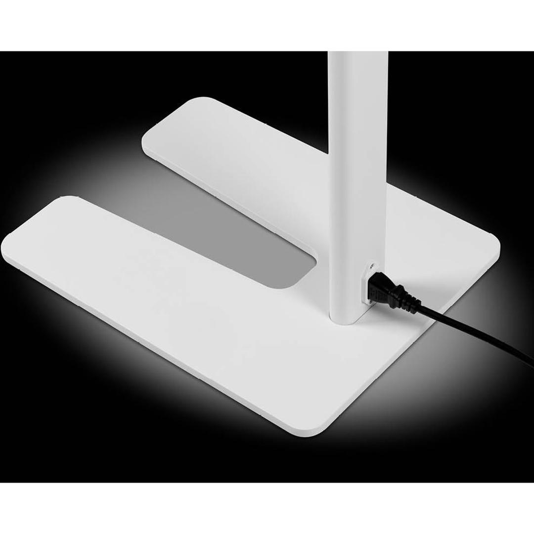 Lampadaire LED de bureau, 2 têtes Larimar blanc HANSA - Lampadaire Hansa Larimar blanc, pied