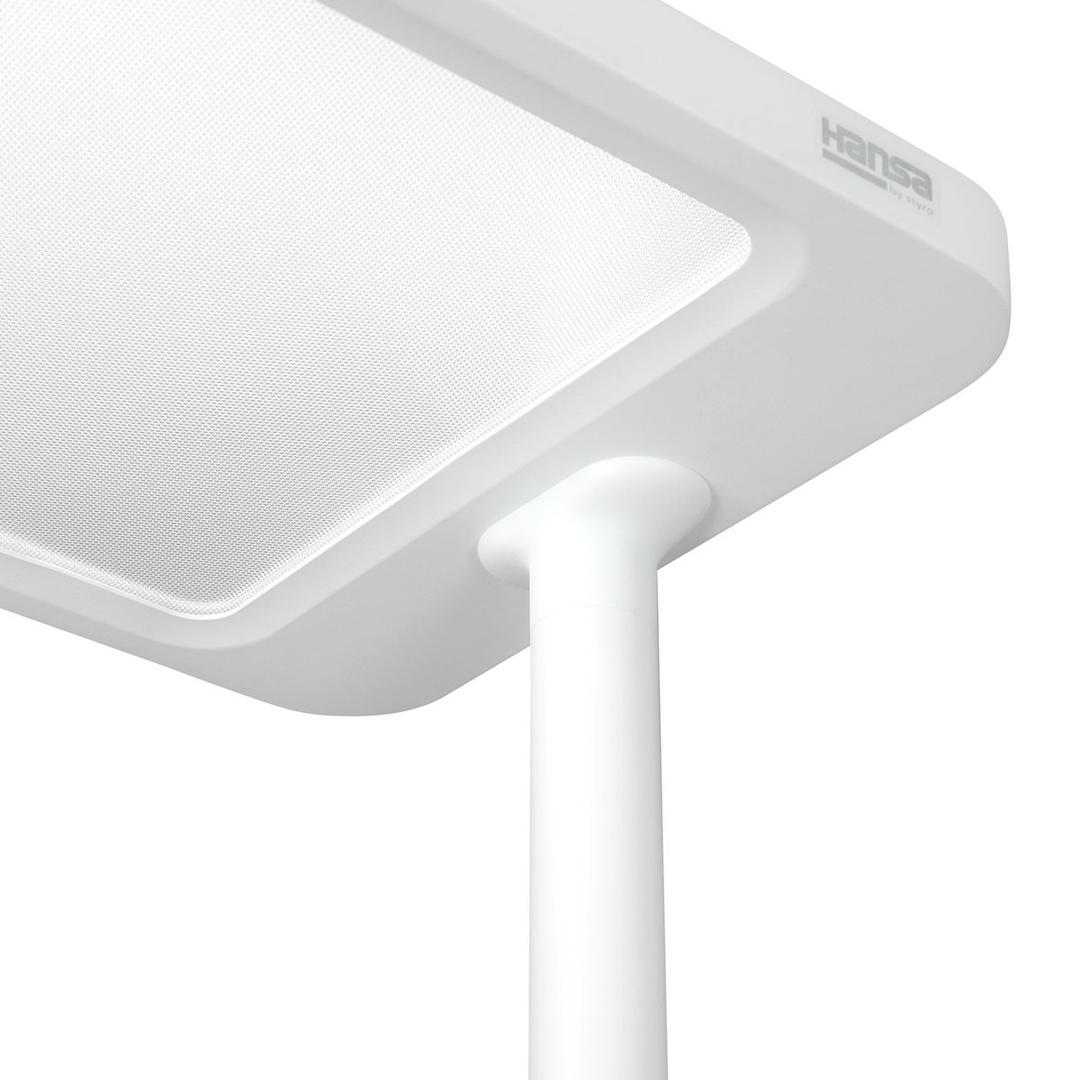 Lampadaire LED de bureau, 10 400 lumens Capella blanc HANSA - Lampadaire Hansa Capella blanc, tête et fût
