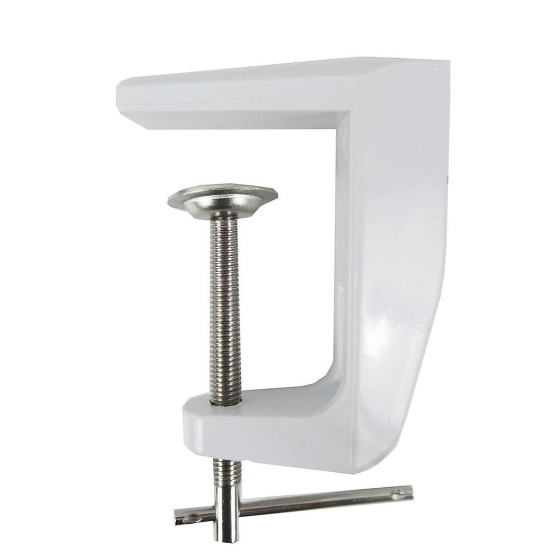 Lampe loupe LED à pince, 3 dioptries ZOOM UNILUX - Lampe loupe LED à pince UNILUX ZOOM blanc, pince de table, détail