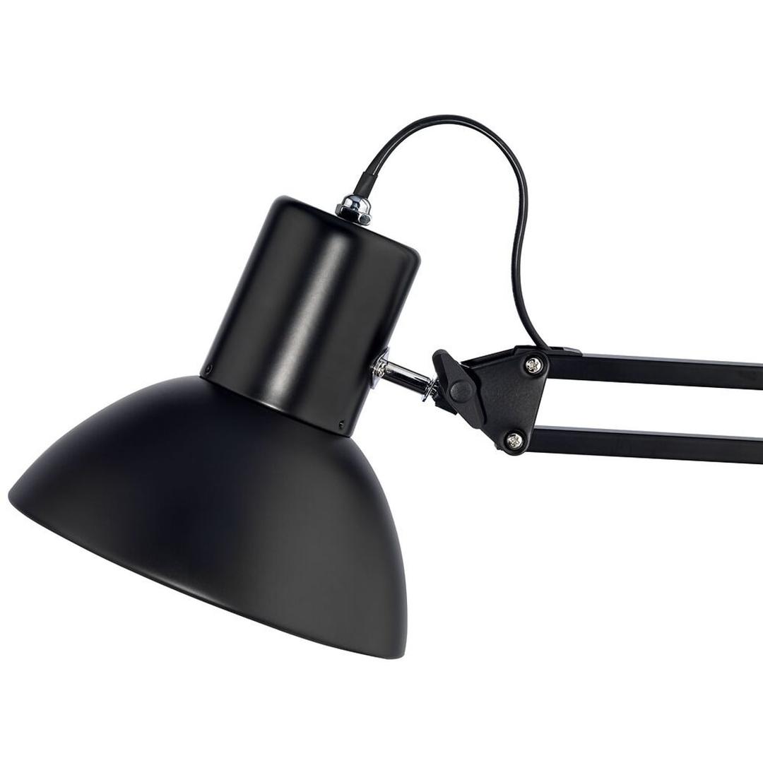 Lampe architecte sans ampoule, socle et pince SUCCESS 66 UNILUX - Lampe architecte UNILUX SUCCESS 66 noir, abat-jour, détail