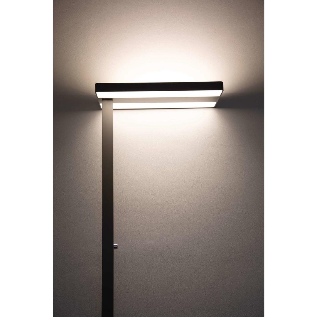 Lampadaire LED à pince, direct et indirect javal à pince argent MAUL - Lampadaire LED à pince MAULjaval argent, détail