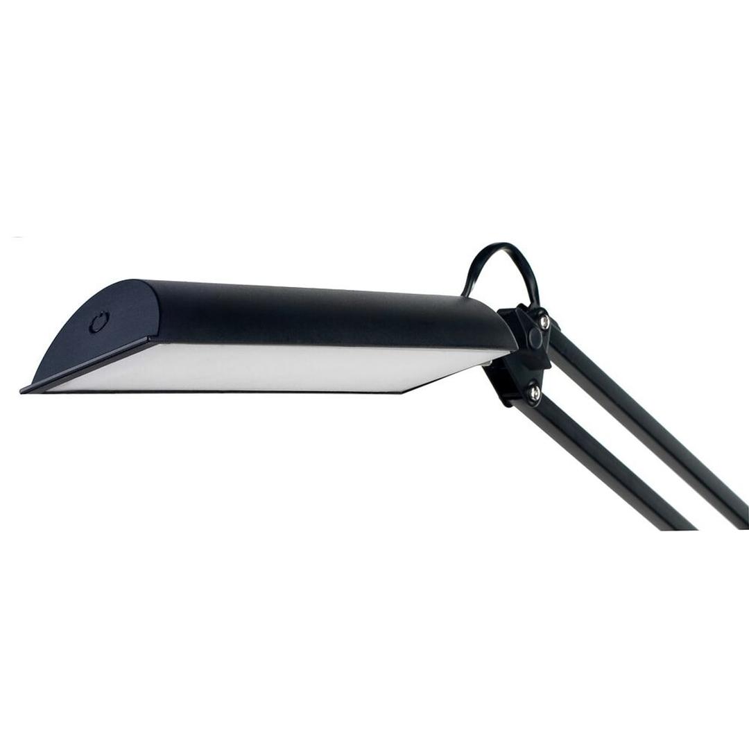 Lampe de bureau LED sur socle ou pince SWINGOLED UNILUX - Lampe de bureau LED sur socle ou pince UNILUX SWINGOLED noir, tête, détail
