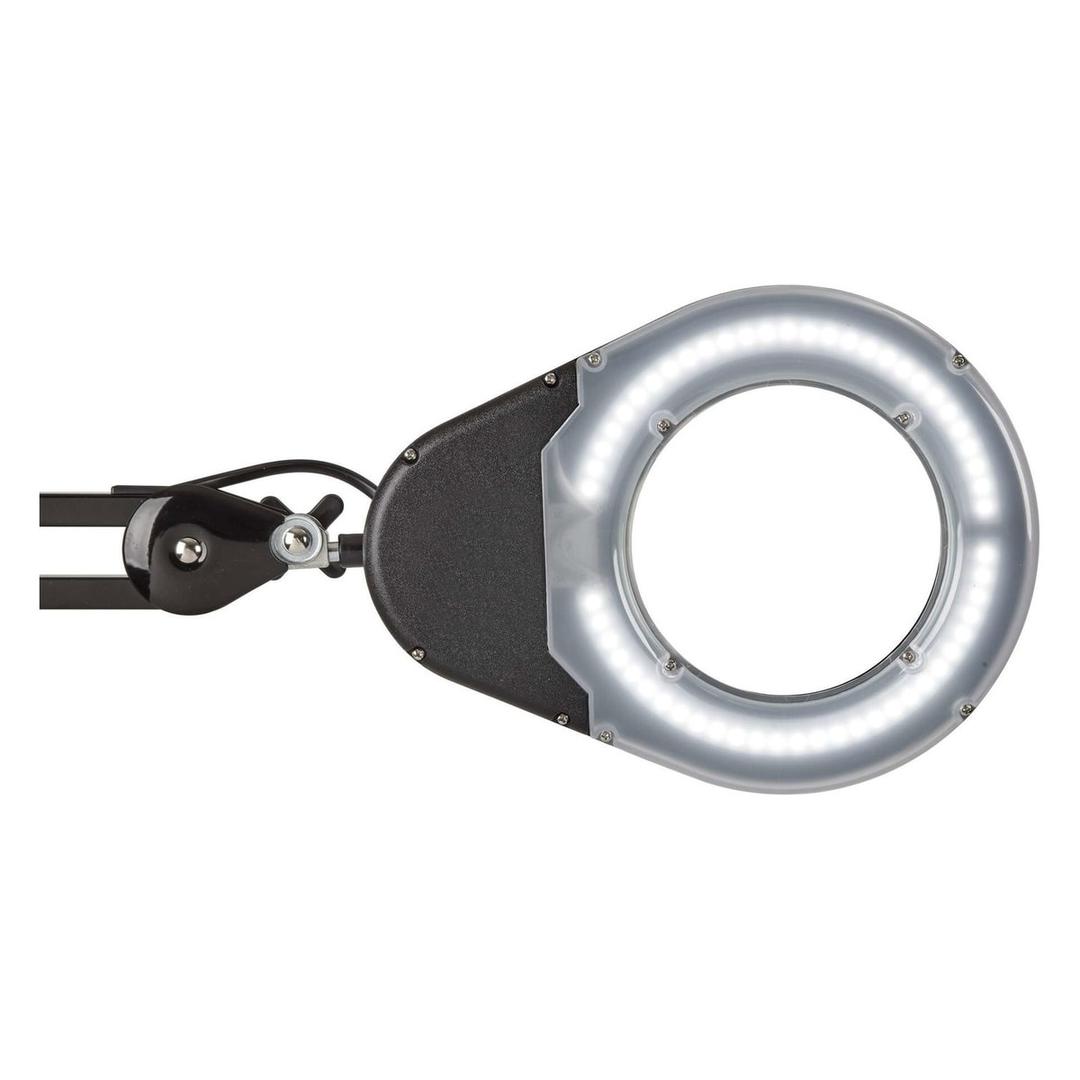 Lampe loupe LED à pince, 3 dioptries viso noir MAUL - Lampe loupe LED à pince MAULviso noir, détail