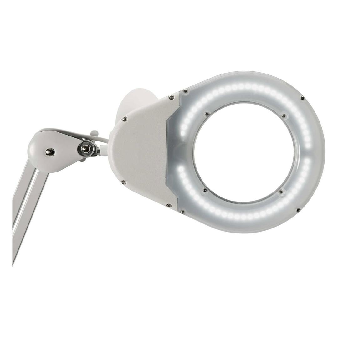 Lampe loupe LED à pince, 3 dioptries viso blanc MAUL - Lampe loupe LED à pince MAULviso blanc, détail