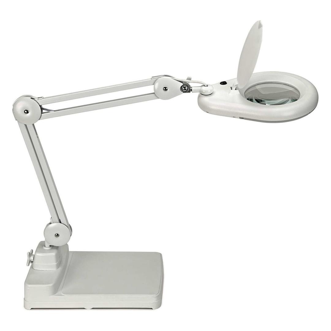 Lampe loupe LED sur pied, 3 dioptries viso sur pied blanc MAUL - Lampe loupe LED sur pied MAULviso blanc, vue d'ensemble