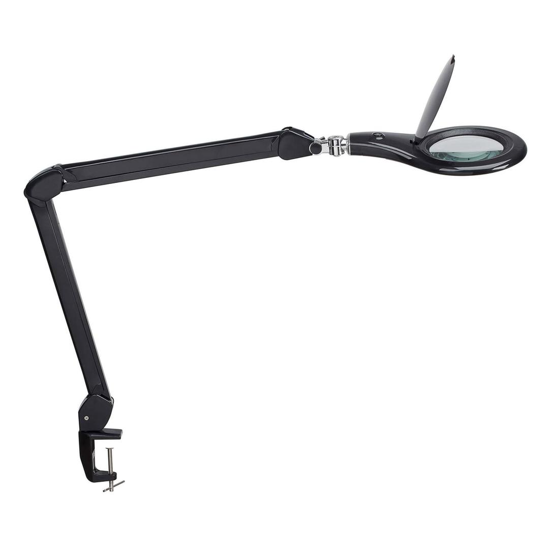 Lampe loupe LED à pince, 3 dioptries makro noir MAUL - Lampe loupe LED à pince MAULmakro noir, vue d'ensemble