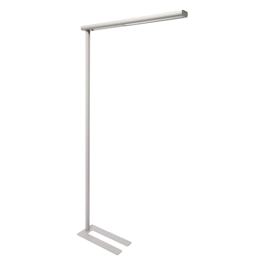 Lampadaire LED, direct et indirect jet argent MAUL - Lampadaire LED MAULjet argent, vue d'ensemble