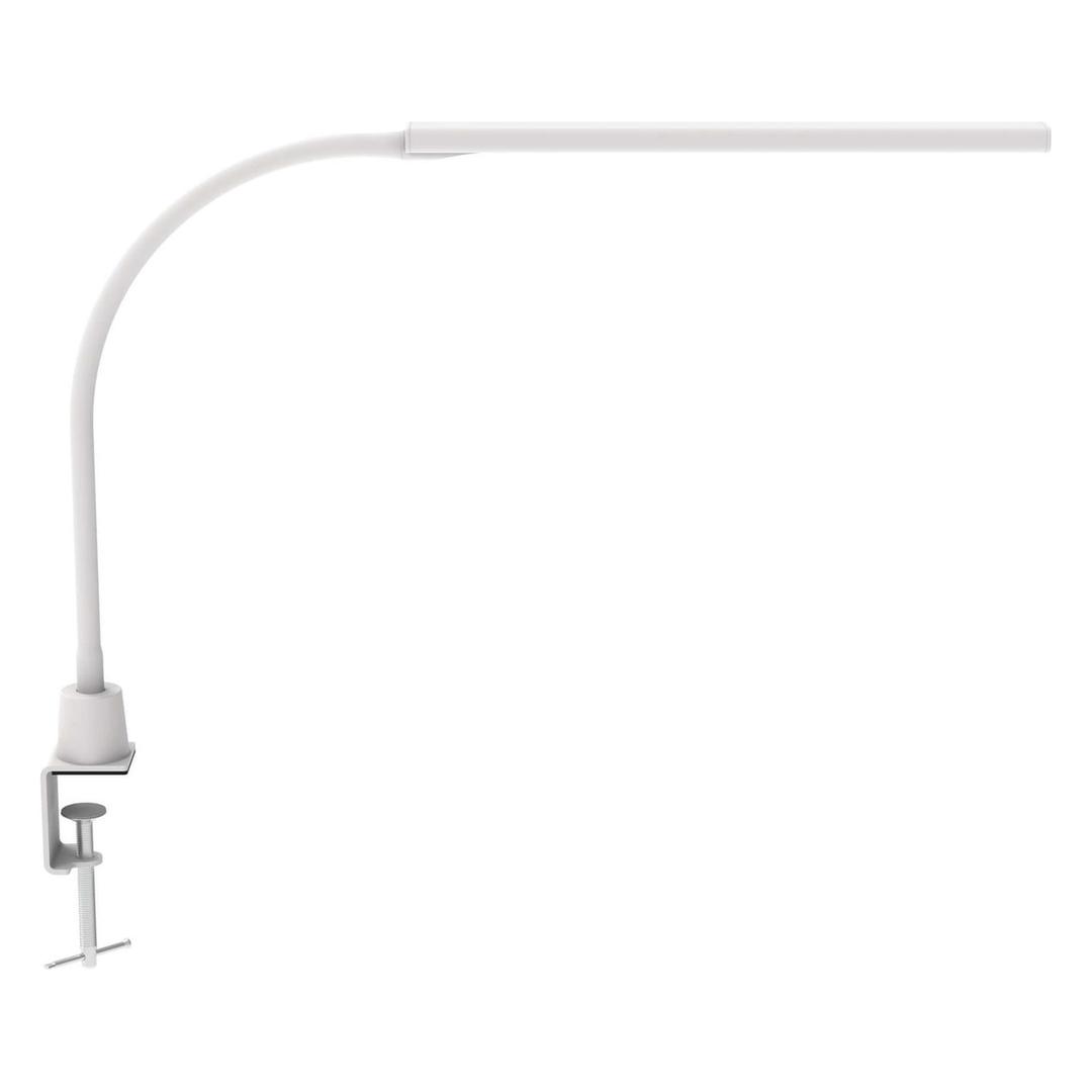 Lampe de bureau LED à pince, 4 niveaux pirro blanc MAUL - Lampe de bureau LED à pince MAULpirro blanc, vue d'ensemble