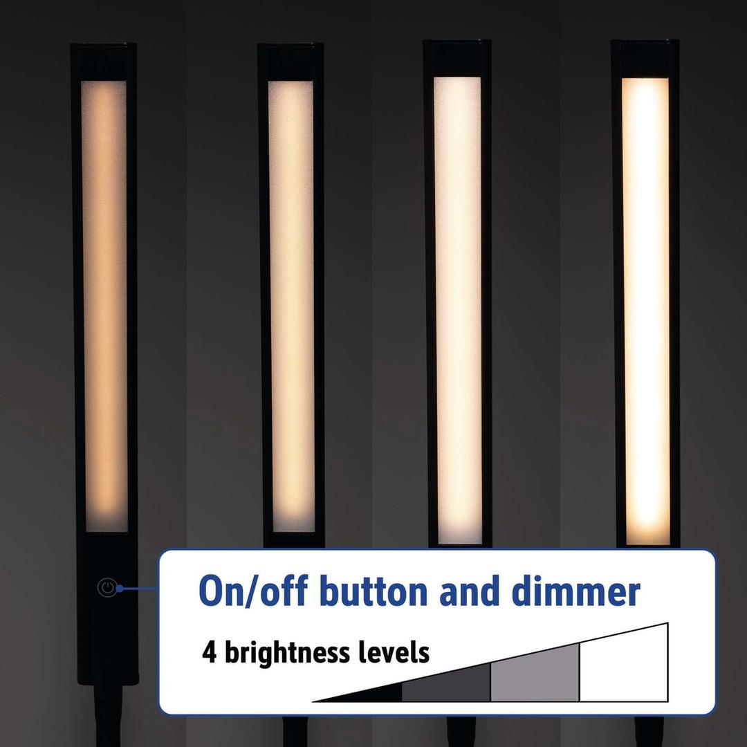 Lampadaire de lecture LED, 126 cm pirro lampadaire noir MAUL - Lampadaire de lecture LED MAULpirro noir, dimensions