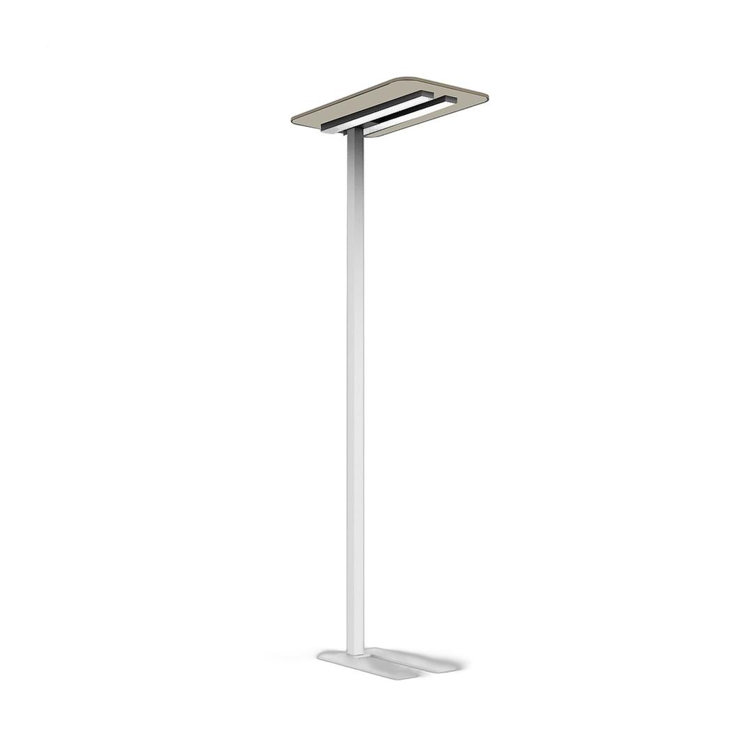 Lampadaire LED, panneau acoustique NEXUS UNILUX - Lampadaire LED UNILUX NEXUS blanc, vue d'ensemble