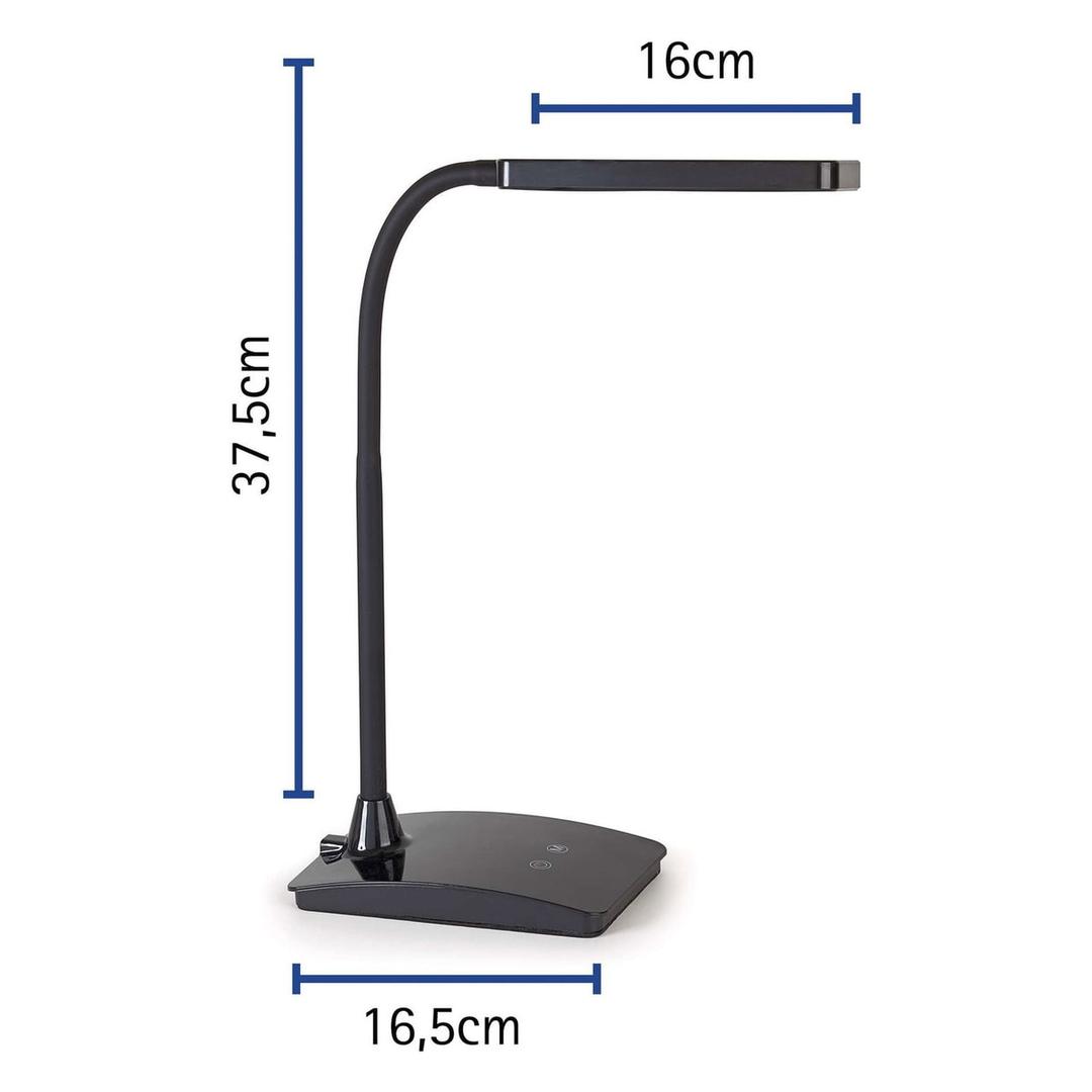 Lampe de bureau LED, température réglable pearly colour vario noir MAUL - Lampe LED MAULpearly colour vario noir, dimensions