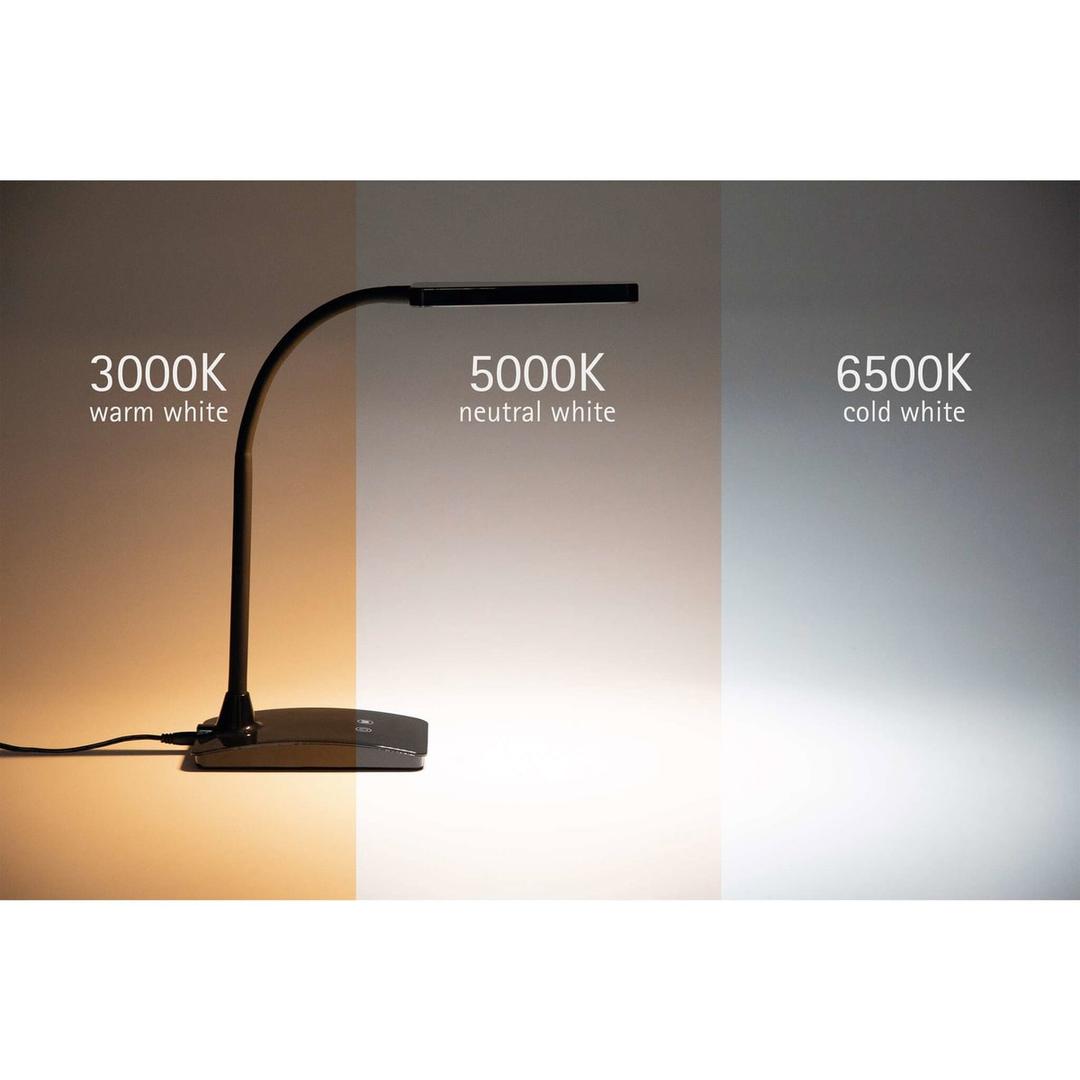 Lampe de bureau LED, température réglable pearly colour vario noir MAUL - Lampe LED MAULpearly colour vario noir, dimensions