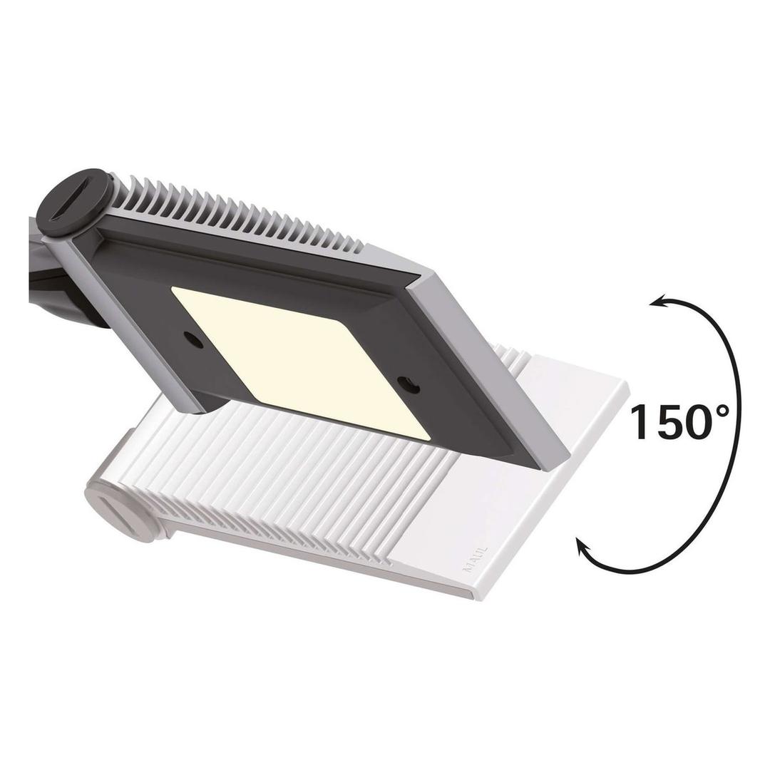Lampe de bureau LED, garantie 5 ans solaris argent MAUL - Lampe de bureau LED MAULsolaris argent, détail