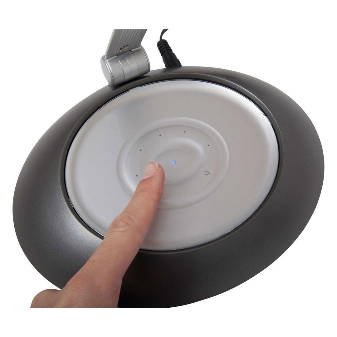 Lampe de bureau LED dimmable, 4000 K space argent MAUL - Lampe de bureau LED dimmable MAULspace argent, détail