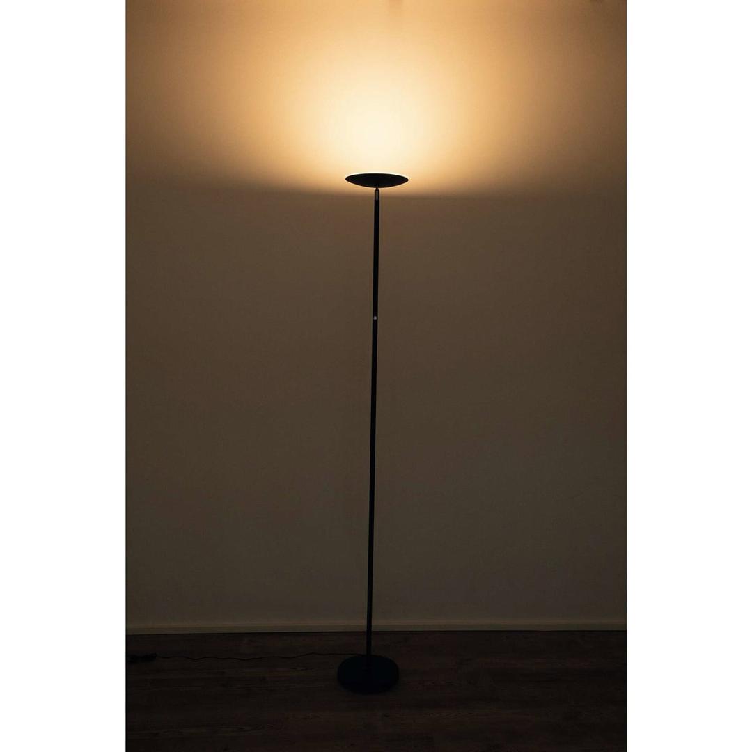 Lampadaire LED dimmable, éclairage indirect sphere dimmable noir MAUL - Lampadaire LED dimmable MAULsphere noir, détail