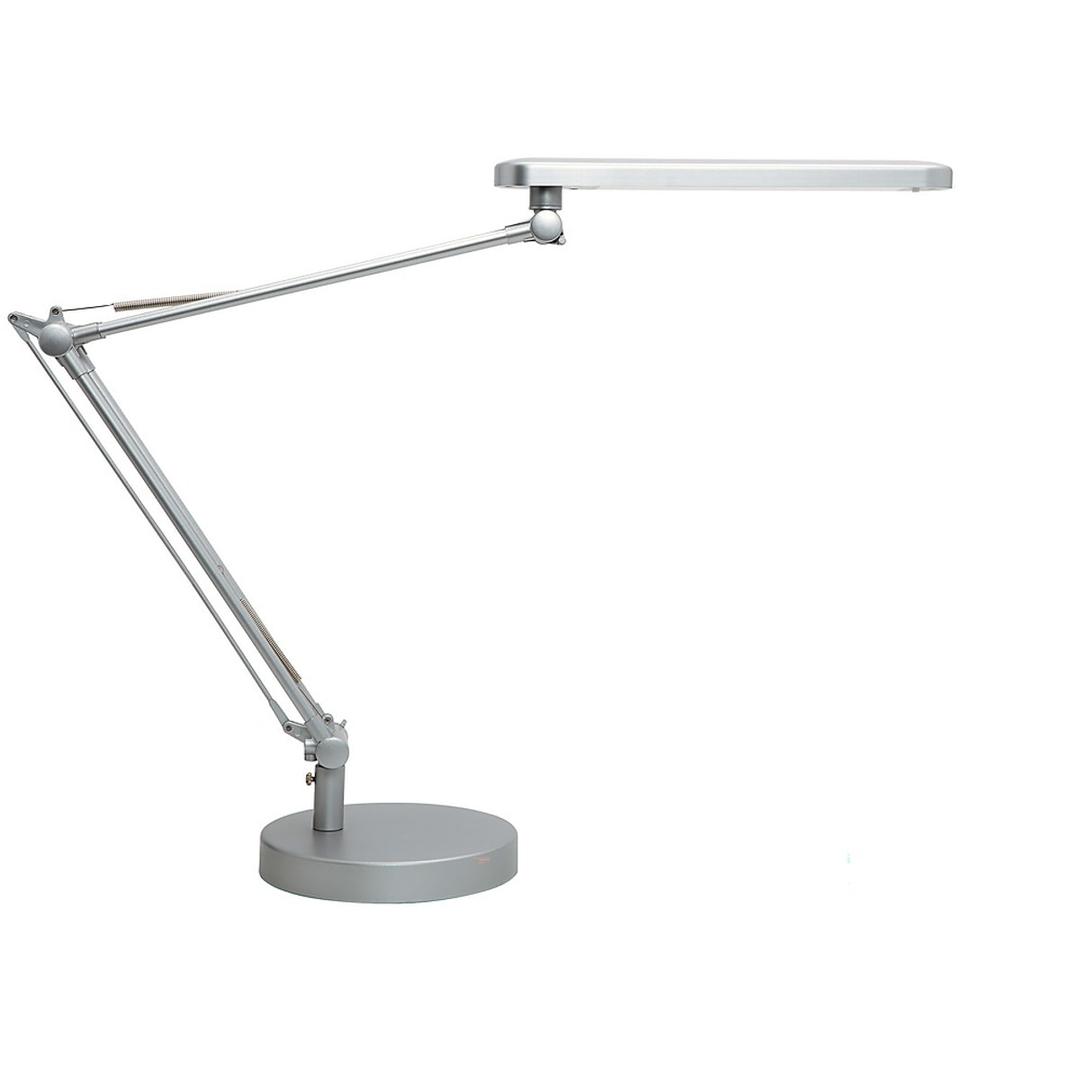 Lampe de bureau LED sur socle ou pince MAMBOLED UNILUX - Lampe de bureau LED sur socle ou pince UNILUX MAMBOLED gris métal, vue d'ensemble