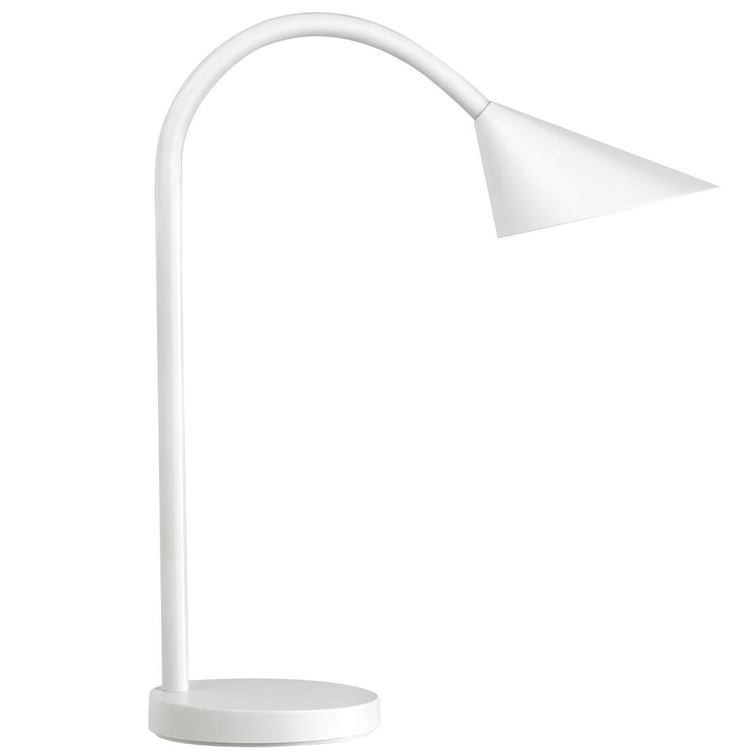 Lampe de bureau LED à bras flexible SOL UNILUX - Lampe de bureau LED à bras flexible UNILUX SOL blanc, vue d'ensemble