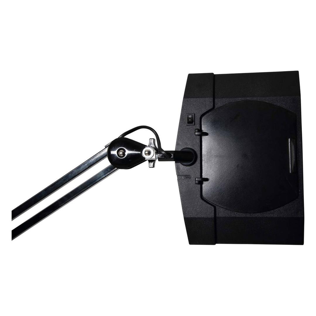 Lampe loupe LED à pince, grande lentille 307 cm² vitrum noir MAUL - Lampe loupe LED à pince MAULvitrum noir, détail