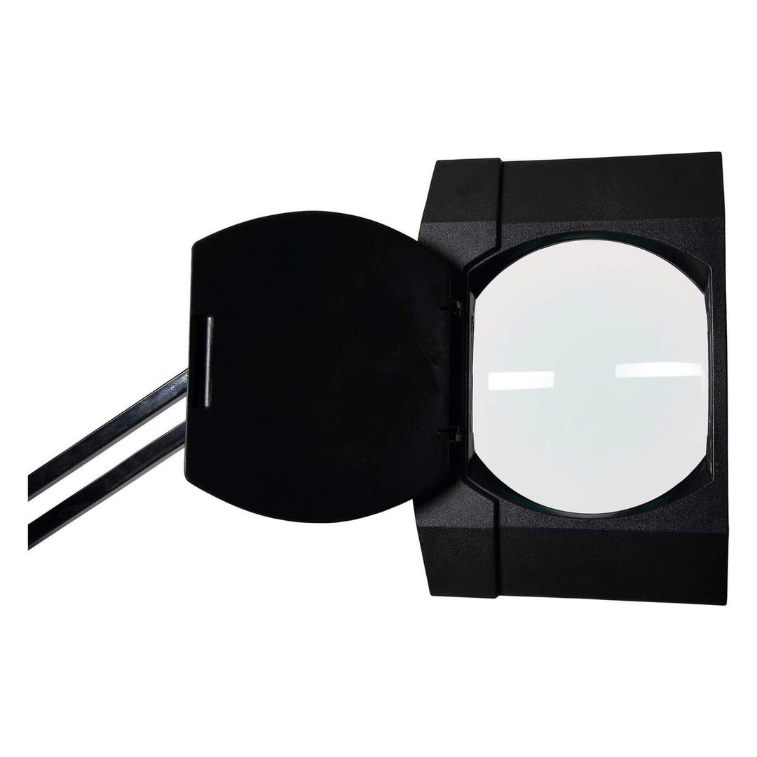 Lampe loupe LED à pince, grande lentille 307 cm² vitrum noir MAUL - Lampe loupe LED à pince MAULvitrum noir, détail