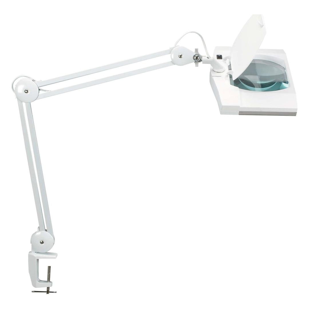 Lampe loupe LED à pince, grande lentille 307 cm² vitrum blanc MAUL - Lampe loupe LED à pince MAULvitrum blanc, vue d'ensemble