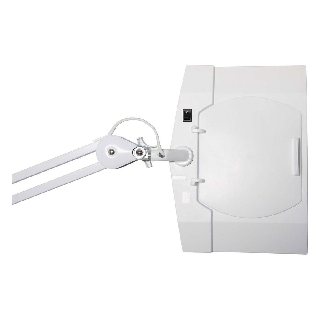 Lampe loupe LED à pince, grande lentille 307 cm² vitrum blanc MAUL - Lampe loupe LED à pince MAULvitrum blanc, détail