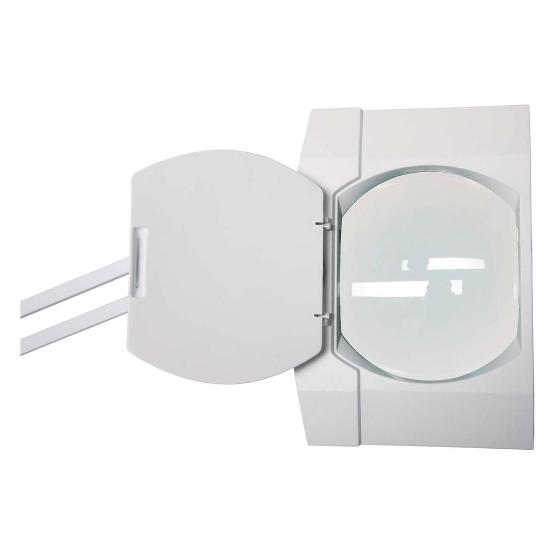 Lampe loupe LED à pince, grande lentille 307 cm² vitrum blanc MAUL - Lampe loupe LED à pince MAULvitrum blanc, détail