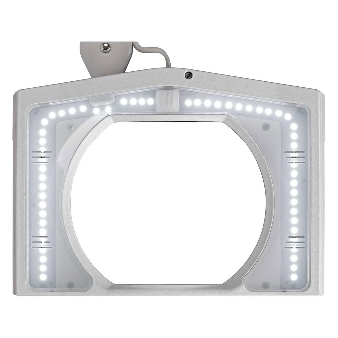 Lampe loupe LED à pince, grande lentille 307 cm² vitrum blanc MAUL - Lampe loupe LED à pince MAULvitrum blanc, détail