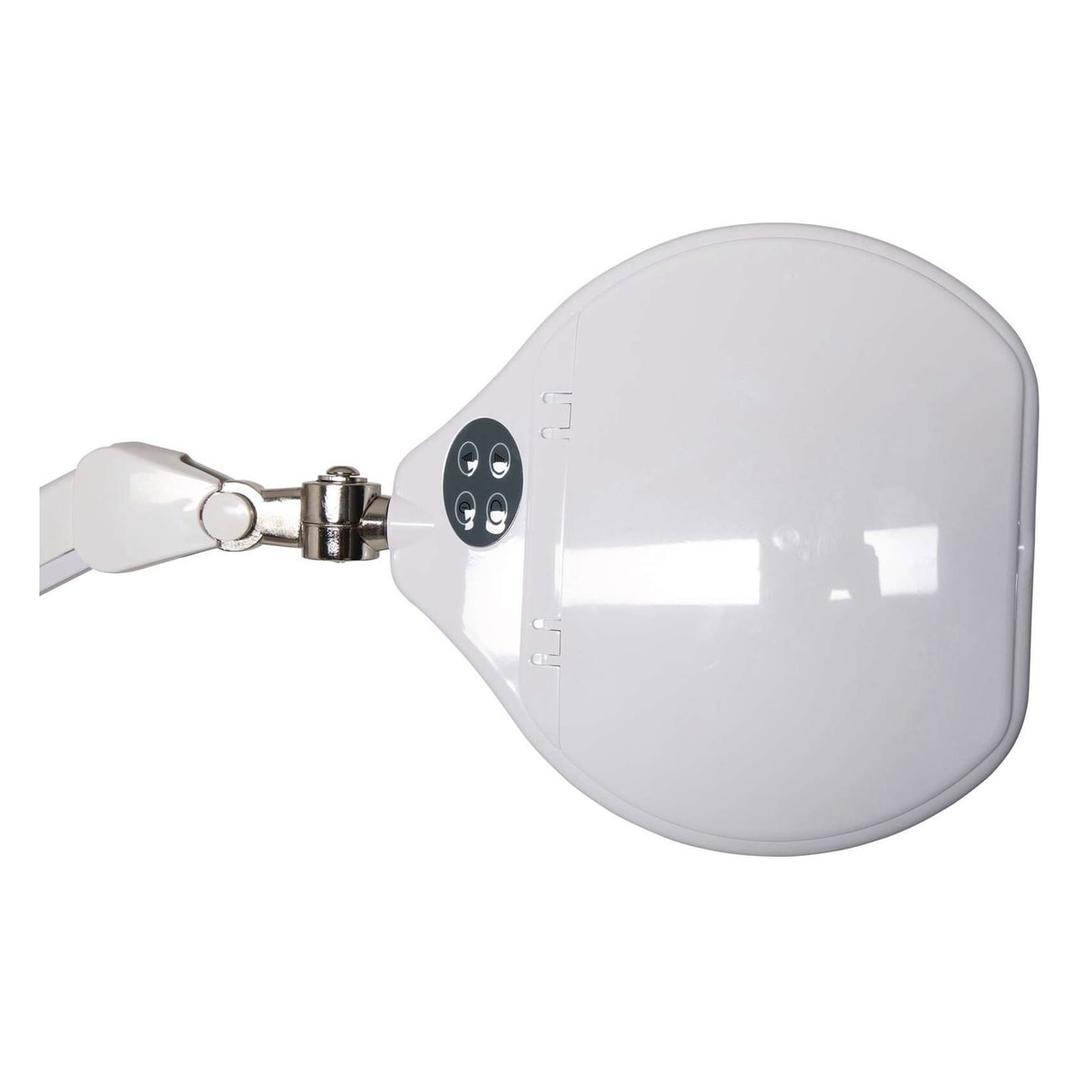 Lampe loupe LED dimmable à pince, lentille 234 cm² crystal blanc MAUL - Lampe loupe LED à pince MAULcrystal blanc, détail