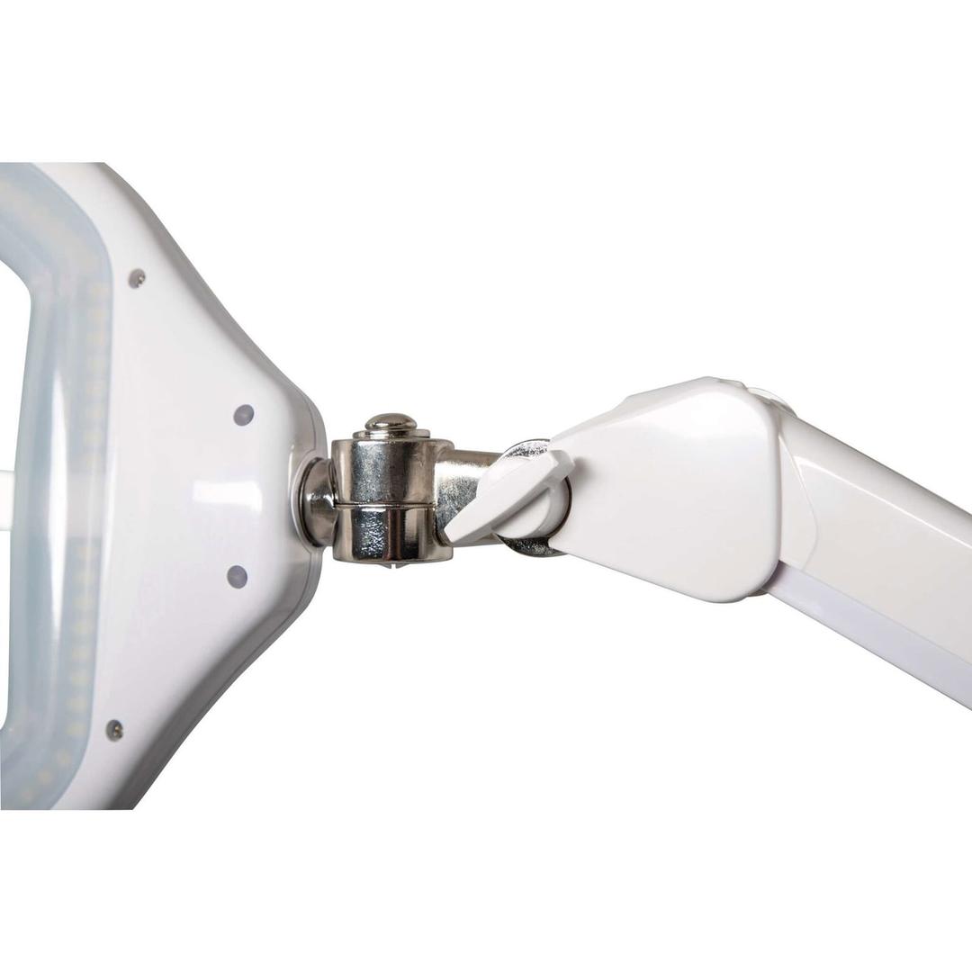 Lampe loupe LED dimmable à pince, lentille 234 cm² crystal blanc MAUL - Lampe loupe LED à pince MAULcrystal blanc, détail