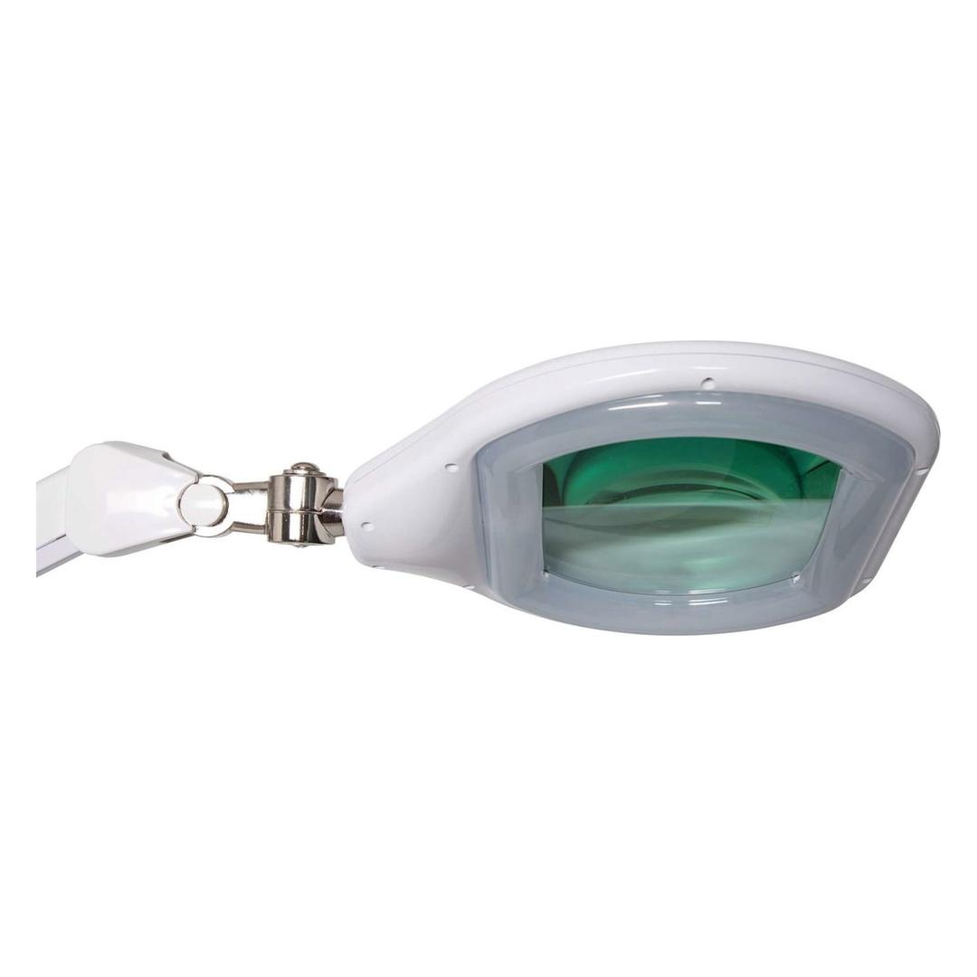 Lampe loupe LED dimmable à pince, lentille 234 cm² crystal blanc MAUL - Lampe loupe LED à pince MAULcrystal blanc, détail