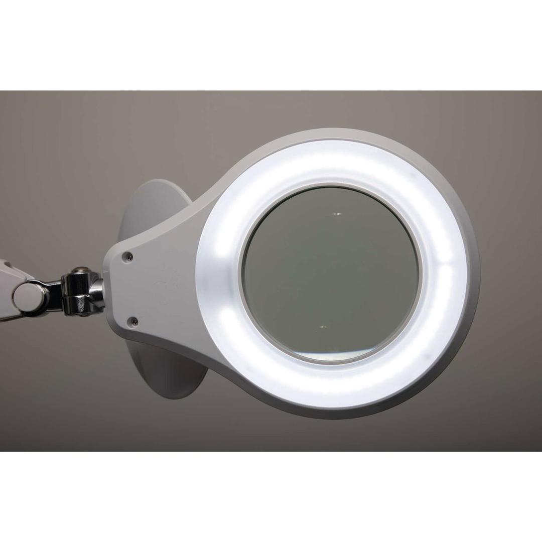 Lampe loupe LED dimmable à pince, 3 dioptries source blanc MAUL - Lampe loupe LED à pince MAULsource blanc, détail