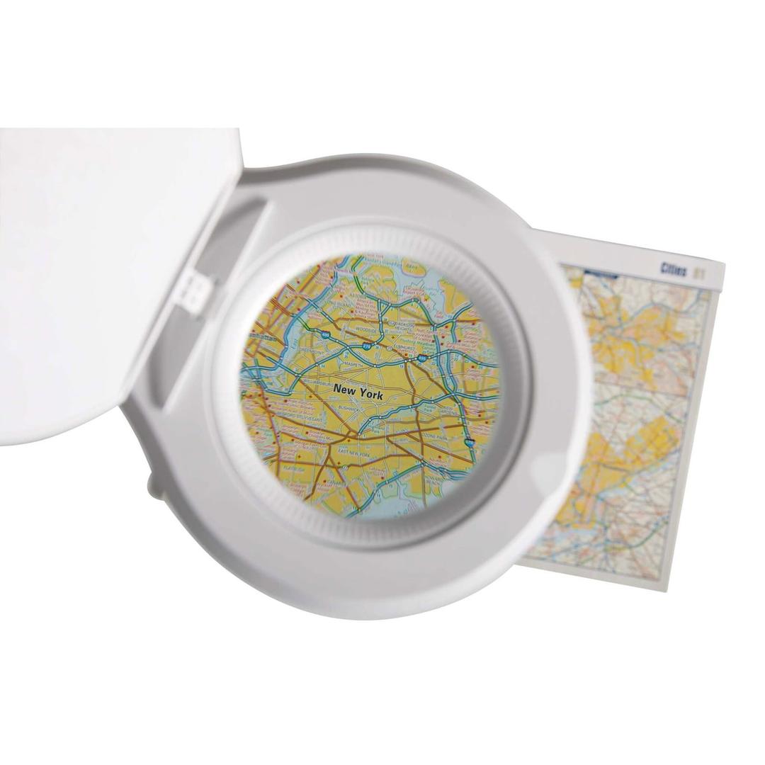 Lampe loupe LED dimmable à pince, 3 dioptries source blanc MAUL - Lampe loupe LED à pince MAULsource blanc, détail
