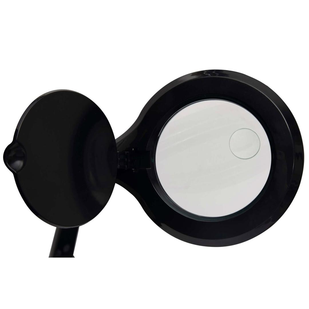 Lampe loupe LED dimmable, double lentille iris noir MAUL - Lampe loupe LED dimmable MAULiris noir, détail