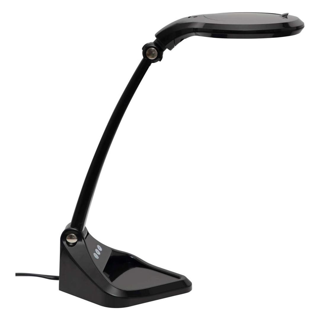 Lampe loupe LED dimmable, double lentille iris noir MAUL - Lampe loupe LED dimmable MAULiris noir, détail