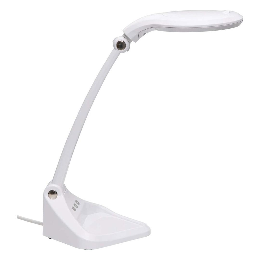 Lampe loupe LED dimmable, double lentille iris blanc MAUL - Lampe loupe LED dimmable MAULiris blanc, détail
