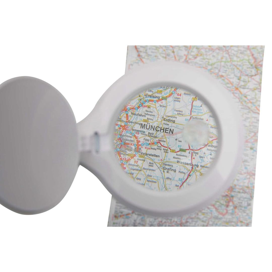 Lampe loupe LED dimmable, double lentille iris blanc MAUL - Lampe loupe LED dimmable MAULiris blanc, détail