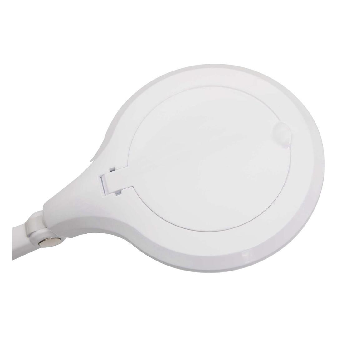 Lampe loupe LED dimmable, double lentille iris blanc MAUL - Lampe loupe LED dimmable MAULiris blanc, détail