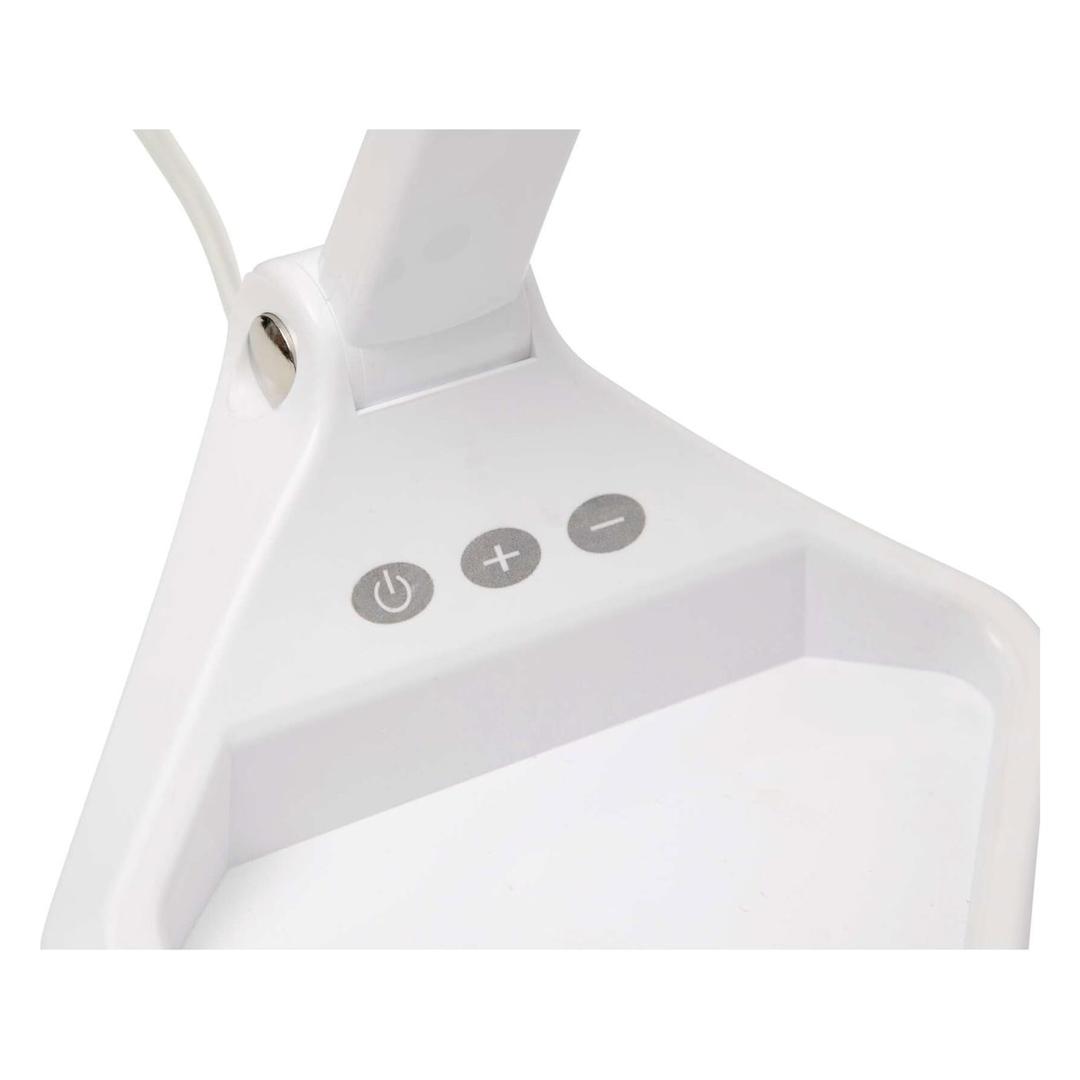 Lampe loupe LED dimmable, double lentille iris blanc MAUL - Lampe loupe LED dimmable MAULiris blanc, détail
