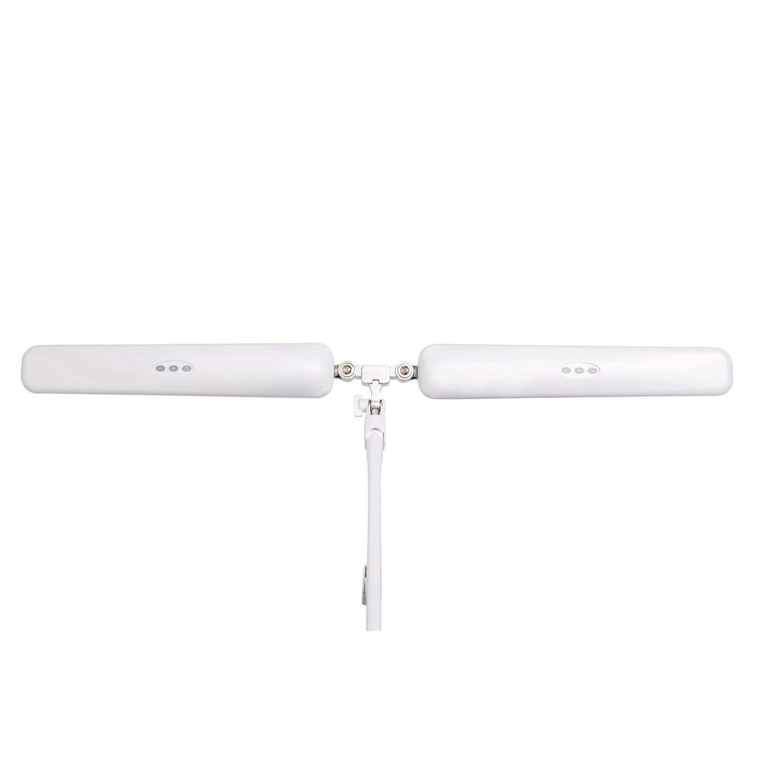 Lampe de travail LED dimmable à pince, deux têtes craft duo blanc MAUL - Lampe de travail LED à pince MAULcraft duo blanc, détail