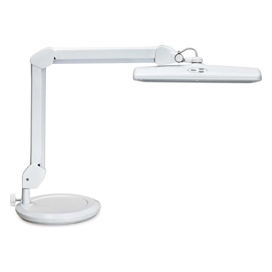 Lampe de travail LED dimmable sur pied, 2920 lux intro sur pied blanc MAUL - Lampe de travail LED sur pied MAULintro blanc, vue d'ensemble