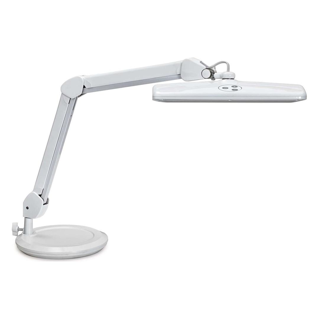Lampe de travail LED dimmable sur pied, 2920 lux intro sur pied blanc MAUL - Lampe de travail LED sur pied MAULintro blanc, détail