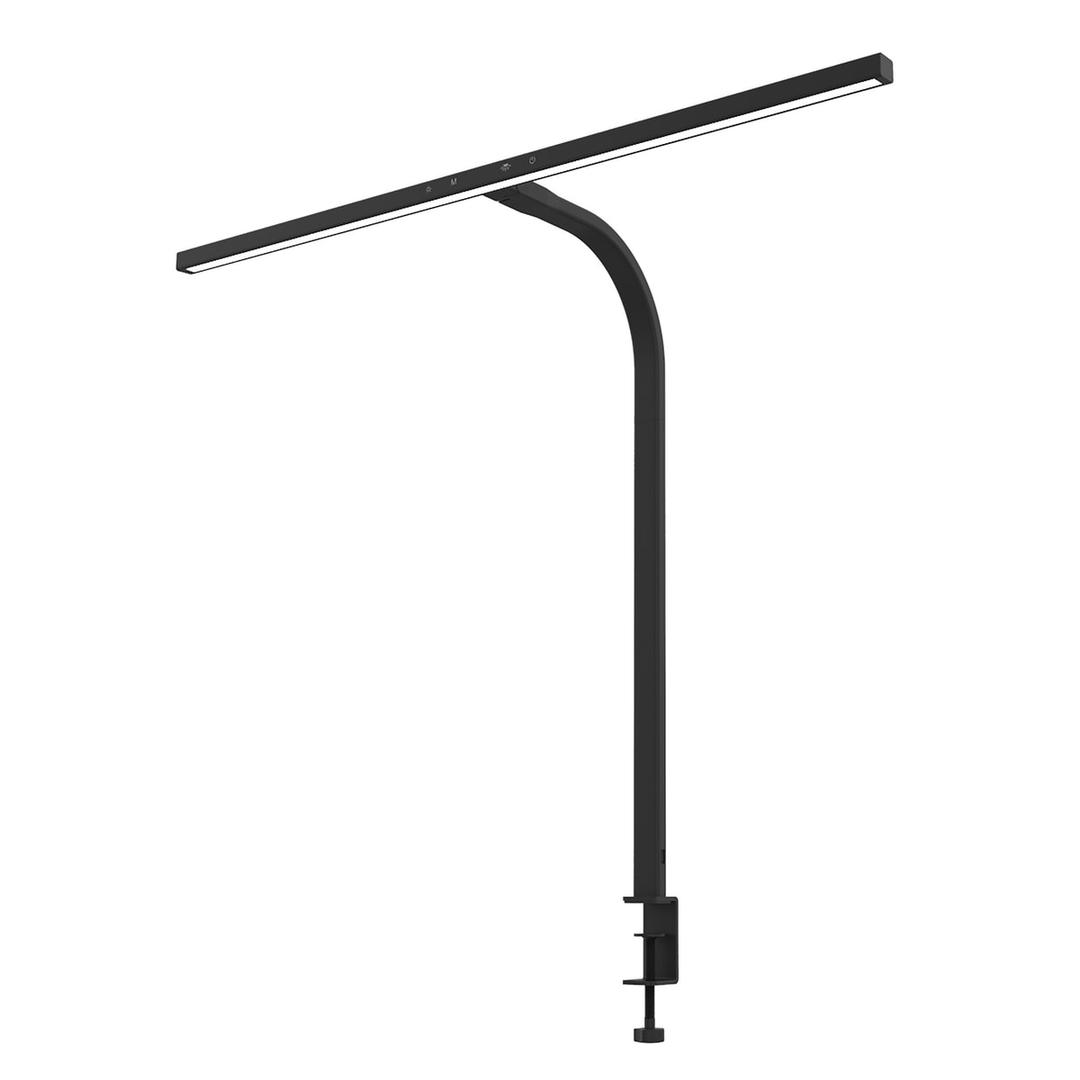 Lampe de bureau LED à pince, éclairage asymétrique STRATA UNILUX - Lampe de bureau LED à pince UNILUX STRATA noir, vue d'ensemble