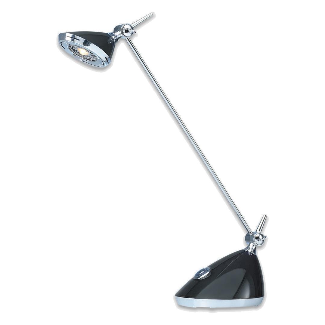 Lampe de bureau LED, finition brillante Rio anthracite HANSA - Lampe de bureau Hansa Rio anthracite, vue d'ensemble